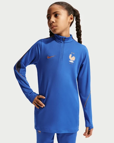 Детский тренировочный топ Nike FFF Strike Dri-FIT, королевский/темно-синий/медный