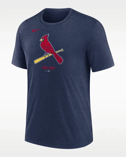 Мужская футболка Nike St. Louis Cardinals с логотипом MLB, темно-синяя