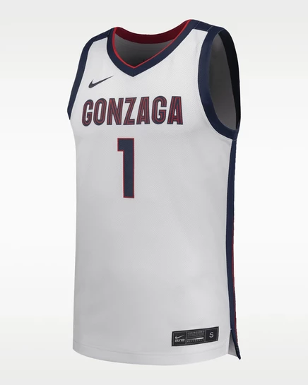 Мужская баскетбольная джерси Nike Gonzaga, белая