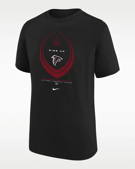 Футболка для детей Nike Atlanta Falcons Dri-FIT, черная