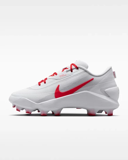 Унисекс бейсбольные бутсы Nike Diamond, белые/красные
