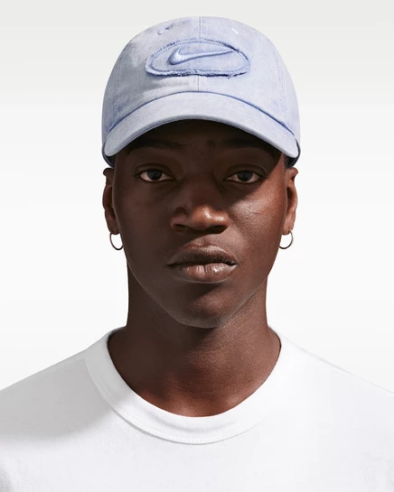 Унисекс кепка Nike Club Unstructured Denim Patch, синяя
