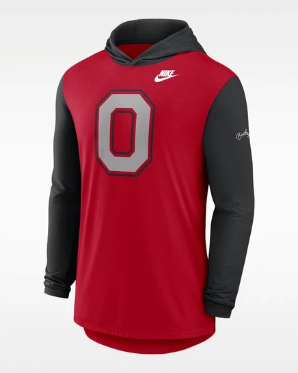 Мужская футболка Nike Ohio State Legacy с капюшоном, алая