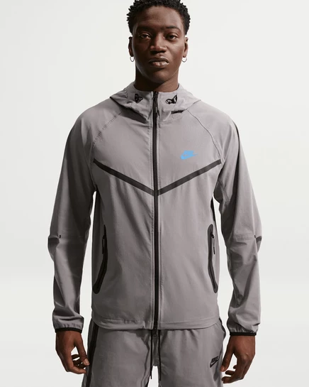 Мужская ветровка Nike Tech Windrunner на молнии, синяя