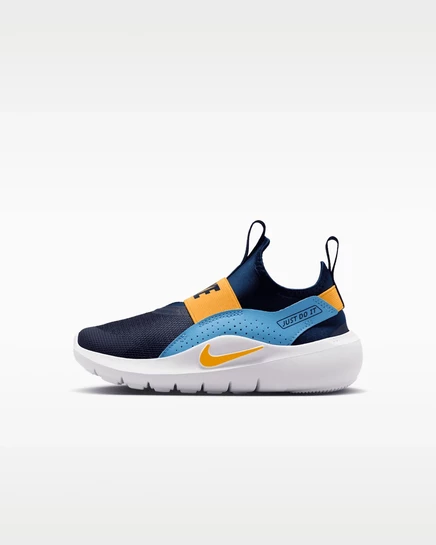 Детские кроссовки Nike Flex Runner 4, сине‑бело‑оранжевые