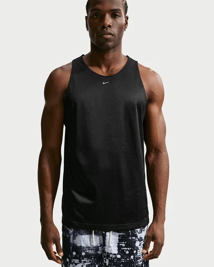 Мужская майка Nike Standard Issue сетчатая, черная/молочная