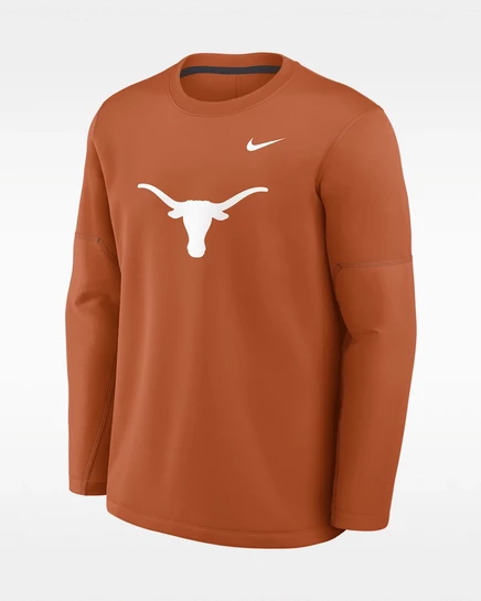 Мужской лонгслив Nike Texas Sideline, оранжево-серый