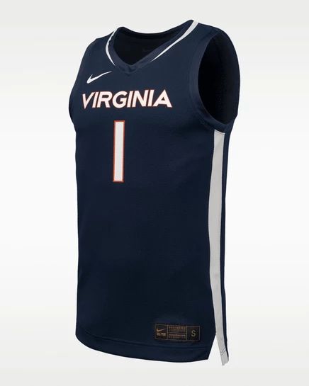 Мужская баскетбольная майка Nike Virginia College, темно-синяя