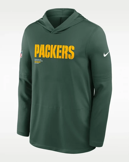 Мужской худи Nike Green Bay Packers, зеленый