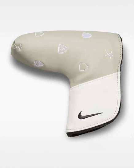 Чехол для паттера Nike Tour, серо-зелено-белый с черным
