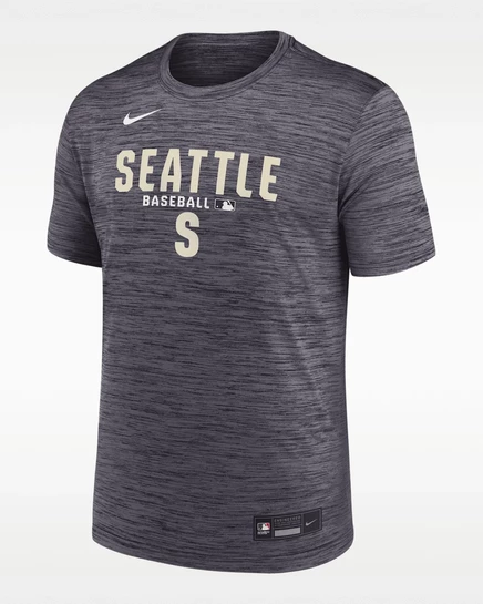 Мужская футболка Nike Seattle Mariners Dri-FIT, черная