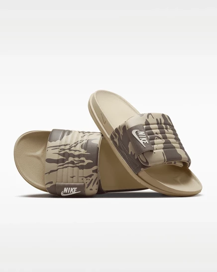 Мужские сланцы Nike Offcourt Adjust, бежево-оливковые