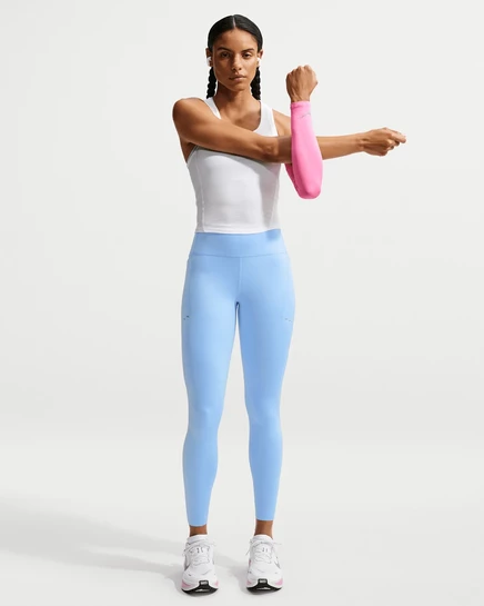 Женские легинсы Nike Swift 7/8 с высокой талией, серые