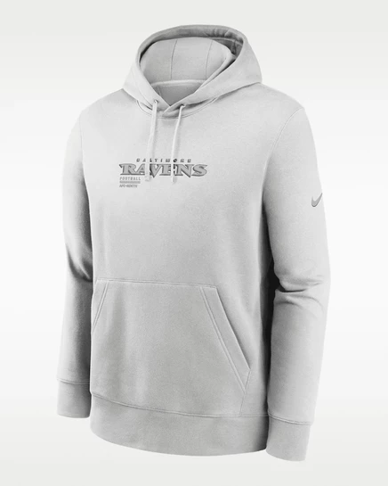 Мужское худи Nike Slot Receiver Club Baltimore Ravens, серое