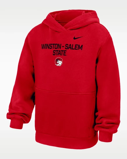 Худи для мальчиков Nike Winston-Salem State, красное