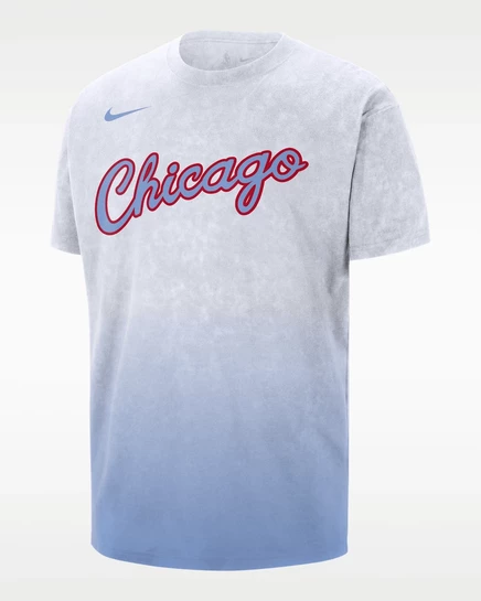 Мужская футболка Nike Max90 Chicago Bulls City Edition, белая