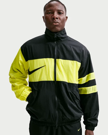 Мужская футбольная куртка Nike i96 Repel, черно-лимонная