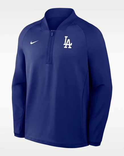 Мужской лонгслив Nike Dodgers Dri-FIT 1/2-zip, королевский