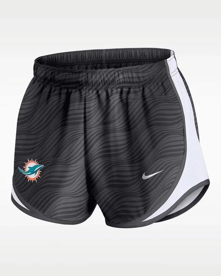 Женские шорты Nike Tempo Dri-FIT NFL, антрацитовые/белые