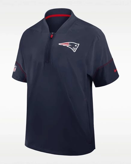 Мужская куртка Nike Patriots Coach 1/2, темно-синяя