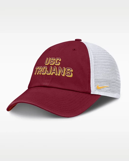 Мужская тракерная кепка Nike USC On-Field Club Gameday, малиновая