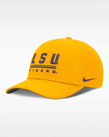 Мужская кепка Nike LSU Sideline Practice Rise, золотая