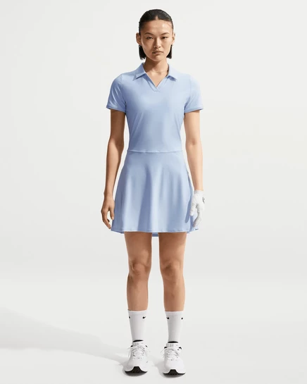 Женское платье для гольфа Nike Victory Dri-FIT, сине-белое