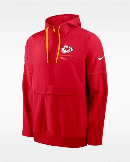 Мужской анорак Nike Kansas City Chiefs NFL, красный