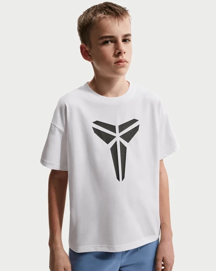 Футболка Nike Kobe для малышей, бело-серая
