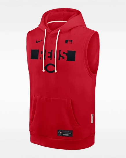 Мужское худи Nike Cincinnati Reds без рукавов, красное