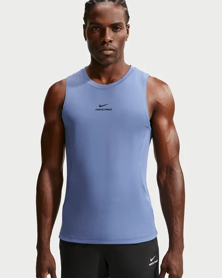 Мужская майка Nike Pro Dri-FIT, синяя/черная