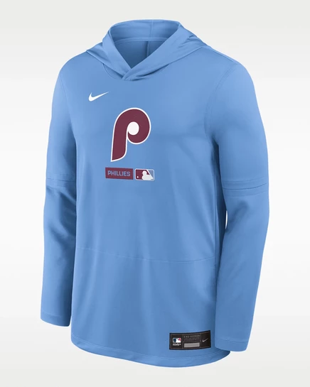 Мужское худи Nike Phillies Dri-FIT, светло-голубое