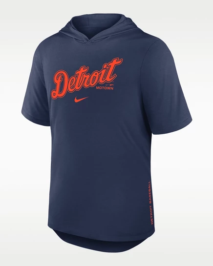 Мужское худи Nike Detroit Tigers Dri-FIT, темно-синее