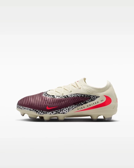 Детские бутсы Nike Phantom 6, бордовые/бежевые/красные