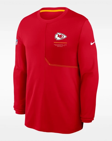 Мужской лонгслив Nike Sideline Coach Dri-FIT, красный