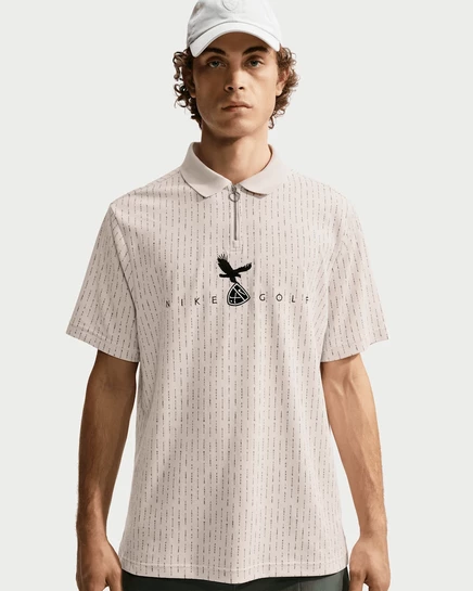 Мужское поло Nike Fairway Fresh, бежево-черное