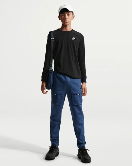 Детские брюки Nike Sportswear City Utility, темно-синие/черные