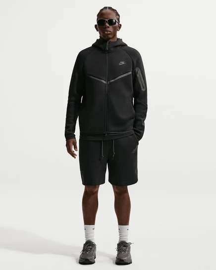Мужские шорты Nike Tech флисовые, черные