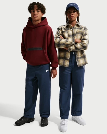 Унисекс брюки Nike Sportswear Club Woven Everyday, темно-синие/белые