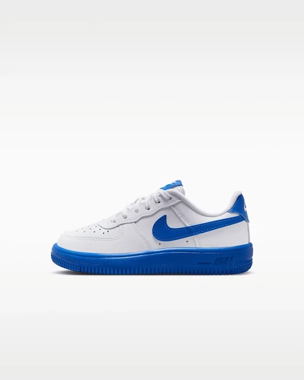 Детские кроссовки Nike Force 1, белые/ярко-синие