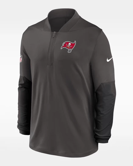 Мужская кофта Nike Buccaneers 1/2-zip Dri-FIT, пепельно-серая