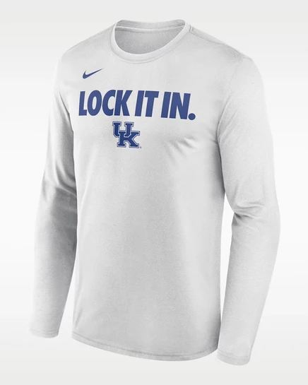 Мужская футболка Nike Kentucky 2026 Dri-FIT, белая
