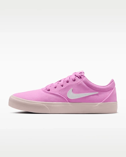 Женские кеды Nike Charge Canvas, светло-магентовые/красные/белые