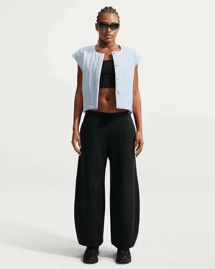 Женские широкие брюки Nike 24.7 ImpossiblySoft, черные