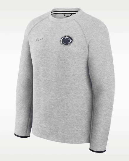 Мужской пуловер Nike Penn State Tech Fleece, серый