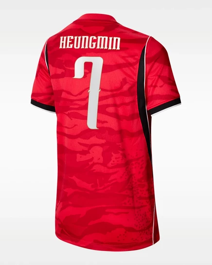 Детская стадионная футболка Nike Korea 2026 Dri-FIT, красная