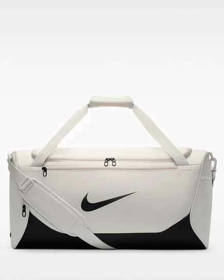 Сумка-даффл Nike Brasilia 60 л, светло-бежево/черная