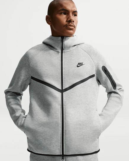 Мужская куртка Nike Tech Windrunner, тёмно-серый/чёрный