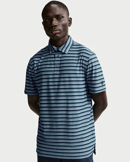 Мужское поло Nike Tailored Performance Dri-FIT для гольфа, темно-синее