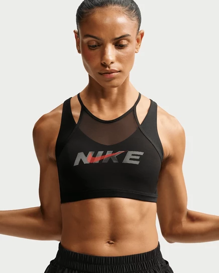 Женский спортивный топ Nike One, черный/серый/красный